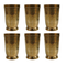 Pure Brass Drinking Glass | Pack of 6