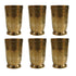 Pure Brass Drinking Glass | Pack of 6