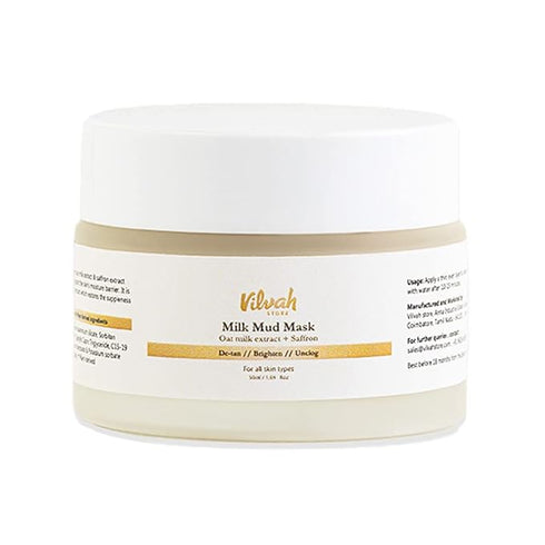 Vilvah Store Milk Mud Mask|De-Tan Pack