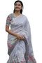 Vasthrlay Banarasi Kanjivaram Wedding Flowerjaal Saree With Blouse Piece
