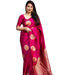 Vasthrlay Banarasi Kanjivaram Kanchipuram Kerigola Saree With Blouse Piece