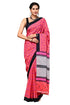 Jaipuria Hand Block Printed Pure Cotton Saree For Women With Unstitched Blouse Piece