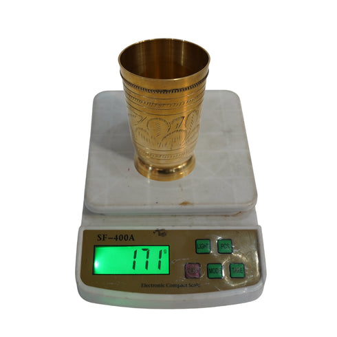 Pure Brass Drinking Glass | Pack of 6