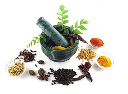 Simran Handicrafts B E Craft & Marble Mortar and Pestle Set