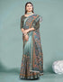 Vasthrlay Women's Cotton Kalamkari Wedding Saree With Blouse Piece