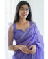 Vasthrlay Banarasi Printed Unstitched Saree
