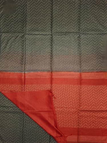 Vasthrlay Brown Bhagalpuri Saree
