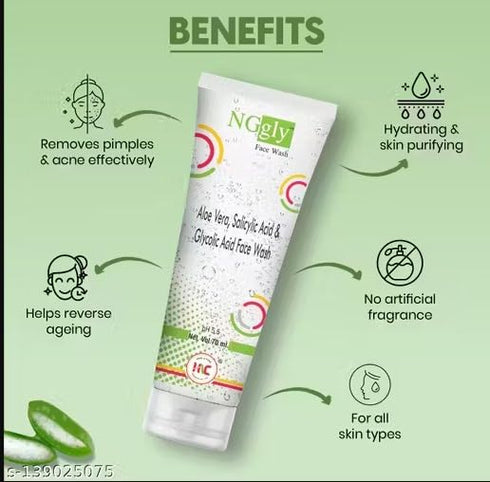 Ng Gly Face Wash With Glycolic Acid And Aloe Vera