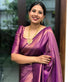 Vasthrlay Purple Banarasi Saree