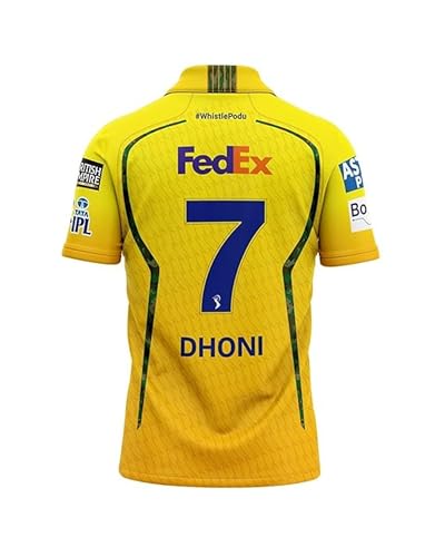 Thala Dhoni Jersey CSK Yellow T-Shirt 2026