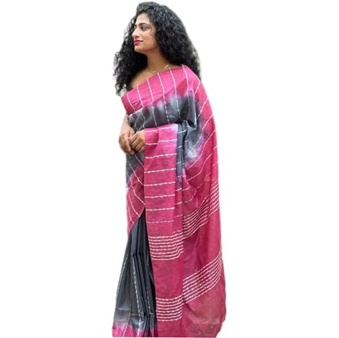 Vasthrlay Pink Handloom Saree