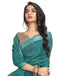 Vasthrlay Printed Pleated Unstitched White Saree