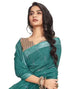 Vasthrlay Printed Pleated Unstitched White Saree