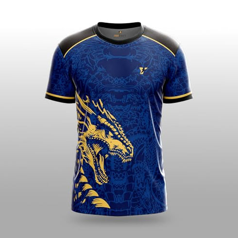 Yourjersey Real Dragon Fury Football Jersey | Custom Name & Number | 3 Colors: Red | Black | For Kids and Adult