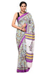 Jaipuria Hand Block Printed Pure Cotton Saree For Women With Unstitched Blouse Piece