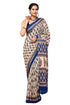 Jaipuria Hand Block Printed Pure Cotton Saree For Women With Unstitched Blouse Piece