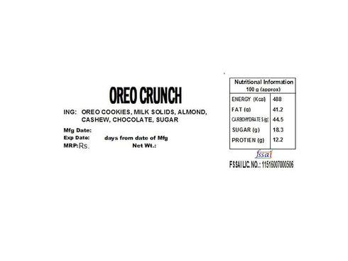 HARIBHAI DAMODAR MITHAIWALA - OREO CRUNCH - CHOCOLATE SWEET TREATS