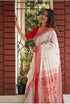 Vasthrlay Women's Kalamkari Wedding Swastik Saree With Blouse Piece