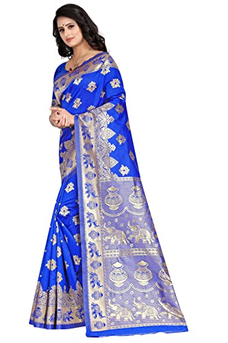 Vasthrlay Kanjivaram Banarasi Collections Pari9016 Saree With Blouse Piece