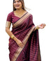 Vasthrlay Banarasi Kanjivaram Kanchipuram BS09 Saree With Blouse Piece