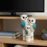 Lucky Owl Statue for Good Luck & Prosperity | Antique Multicolour Owl Showpiece for Home & Office Decor