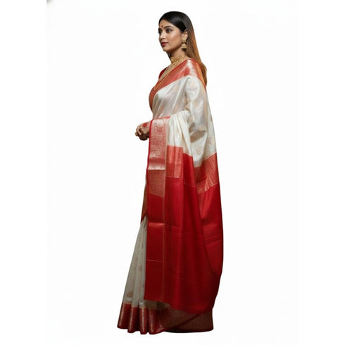 Vasthrlay Banarasi Unstitched Saree