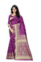 Vasthrlay Kanjivaram Banarasi Pari100 51 Peacock Blue Saree With Blouse Piece