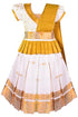 Vasthrlay Kids Girls South Indian Kerala Style Pattu Pavadai Cotton Silk Lehenga Choli Dress