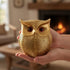 Golden Owl Showpiece for Home Decor | Feng Shui Owl Statue for Wisdom