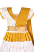 Vasthrlay Kids Girls South Indian Kerala Style Pattu Pavadai Cotton Silk Lehenga Choli Dress
