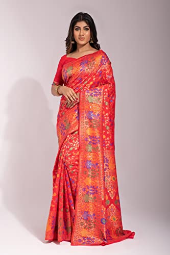 Vasthrlay Banarasi Unstitched Saree