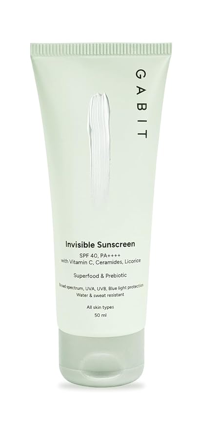 Gabit Invisible Sunscreen SPF 40 PA ++++ with Ceramides Vitamin C & E