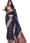 Vasthrlay Orange Kanjivaram Saree