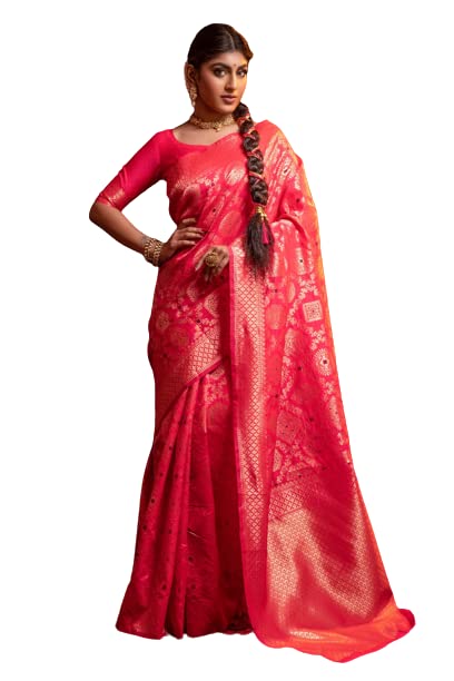 Vasthrlay Banarasi Unstitched Saree