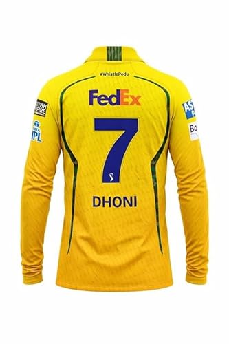 Dhoni 7 CSK New Full Sleeve Jersey 2026