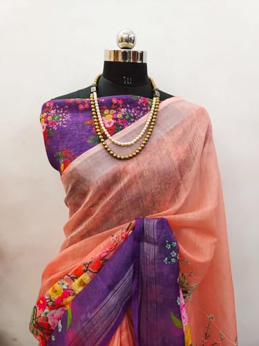Vasthrlay Banarasi Kanjivaram Wedding Flowerjaal Saree With Blouse Piece