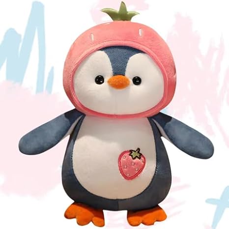 SCOOBA Baby Penguin Soft Toy 25 cm (Strawberry)