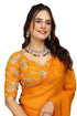 Designer Georgette Saree with Embroidered Blouse Piece
