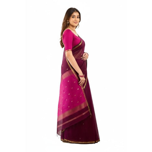 Vasthrlay Banarasi Unstitched Saree
