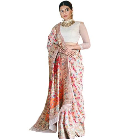 Vasthrlay Kanjivaram Unstitched Saree