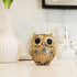 Decorative Owl Figurine Modern Resin Art Showpiece with Dotted Pattern for Home
