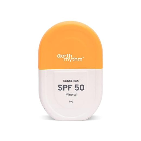 Earth Rhythm Mineral Sunscreen Serum SPF 50 with Zinc Oxide & Vitamin E