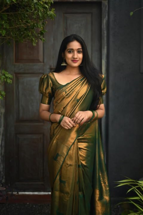 Vasthrlay Banarasi Unstitched Saree