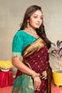 Vasthrlay Kanjivaram Chand Paithani Rama Pink Saree With Blouse Piece