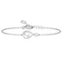 Clara 925 Sterling Silver Real Pearl Pendant Bracelet