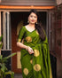 Vasthrlay Banarasi Kanjivaram Kanchipuram Kerigola Saree With Blouse Piece