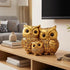 Owl Statue for Good Luck & Wisdom | Antique Multicolour Owl Showpiece
