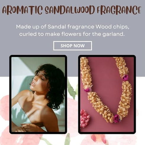 RDK Sandalwood Processed Photo Frame Haar Mala