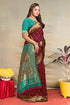 Vasthrlay Kanjivaram Chand Paithani Rama Pink Saree With Blouse Piece