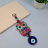 Multi Colored Owl Shaped Blue Glass Evil Eye Hanging